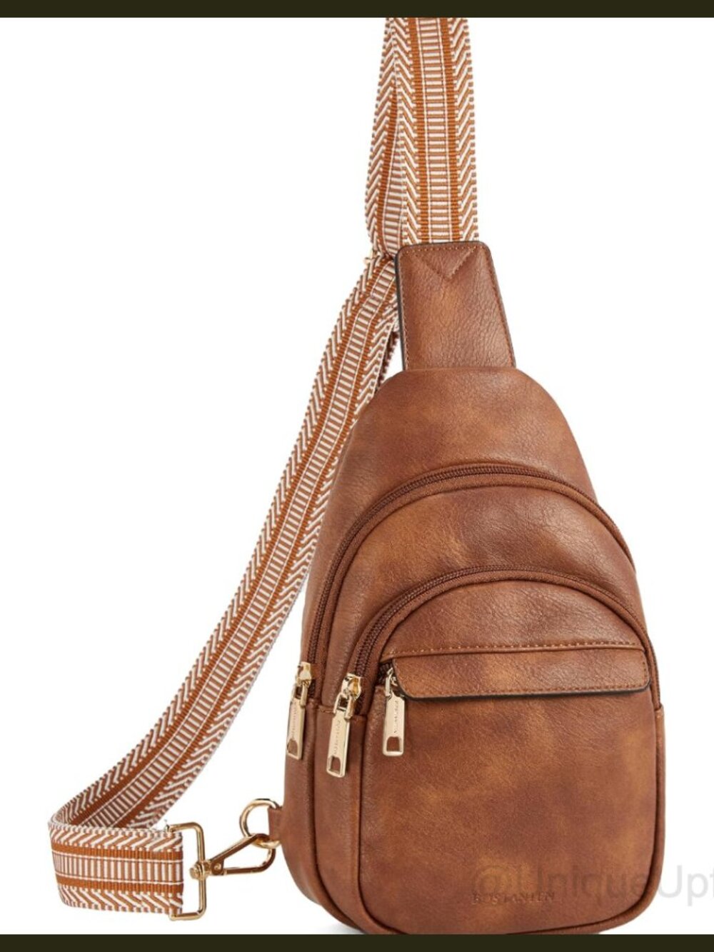 Vegan Leather Sling Bag Crossbody RFID Fanny Pack Travel Women